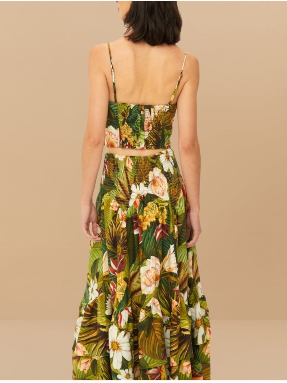 Farm Rio Multicolor Botanical Forest Midi Skirt - Picture 8 of 9